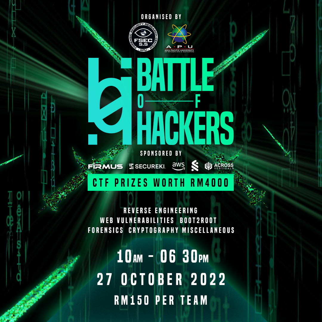 Battle of Hackers 2016–2022 poster