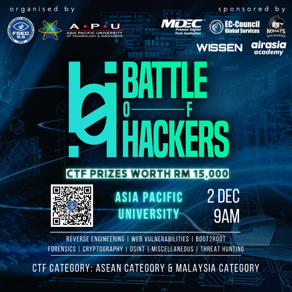 ASEAN Battle of Hackers 2023 poster