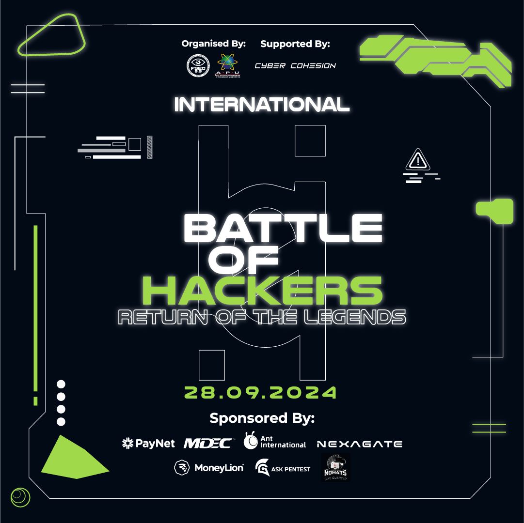 International Battle of Hackers 2024 poster