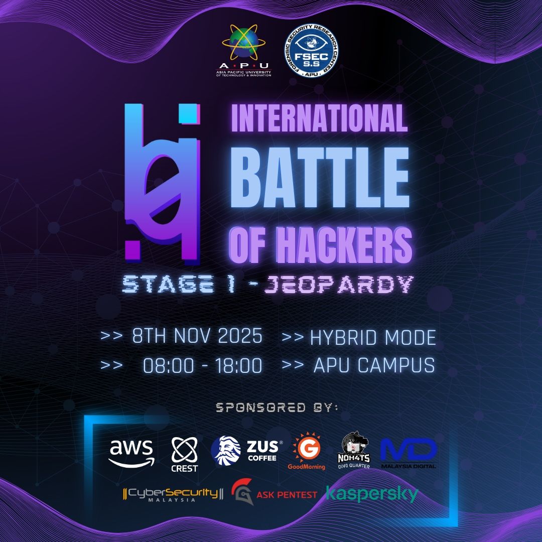 International Battle of Hackers 2025 poster